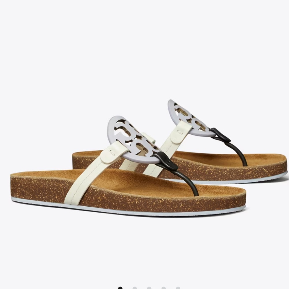 🤍💜 Tory Burch Miller Cloud Sandals 🖤🤍